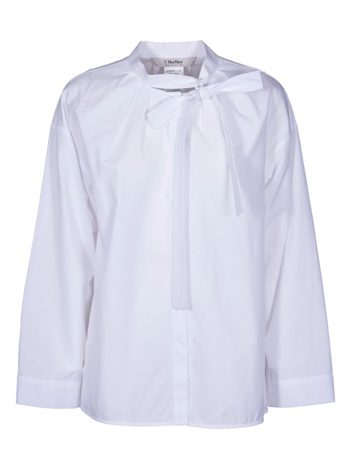 Camicia con fiocco in popeline S MAX MARA | 2419111023600001